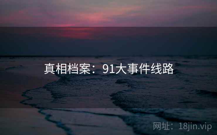 真相档案：91大事件线路